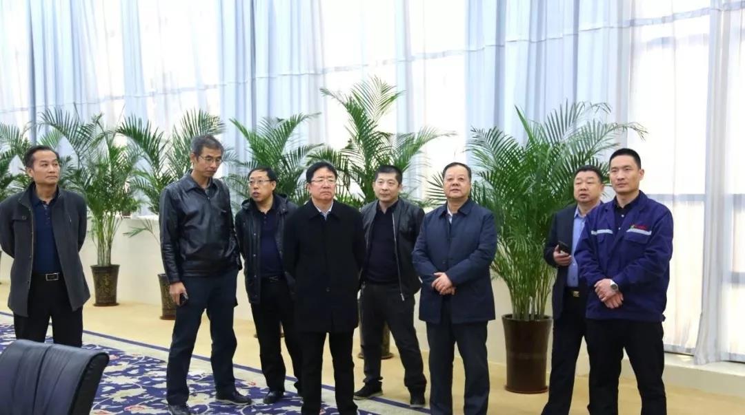 内蒙古赤峰市经信委党组成员、总工程师史凤来一行到我集团考察观摩